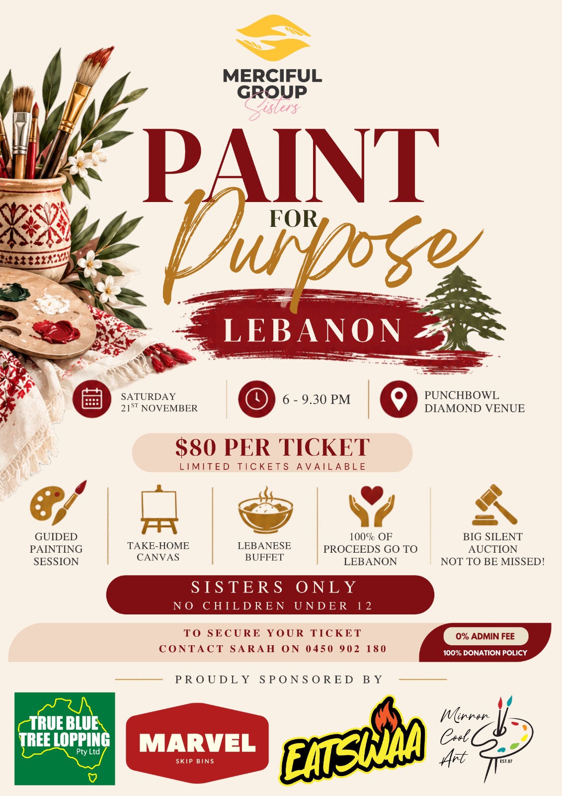 🎨 Paint for Purpose: Sisters’ Night for Lebanon